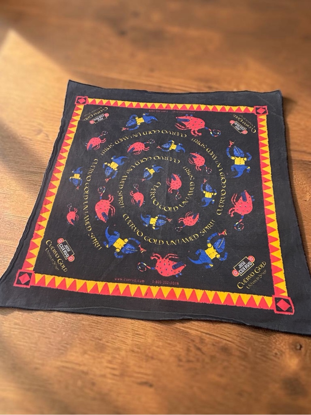 Cuervo Gold Untamed Spirit Bandana - Vintage Collector’s Edition Scarf
